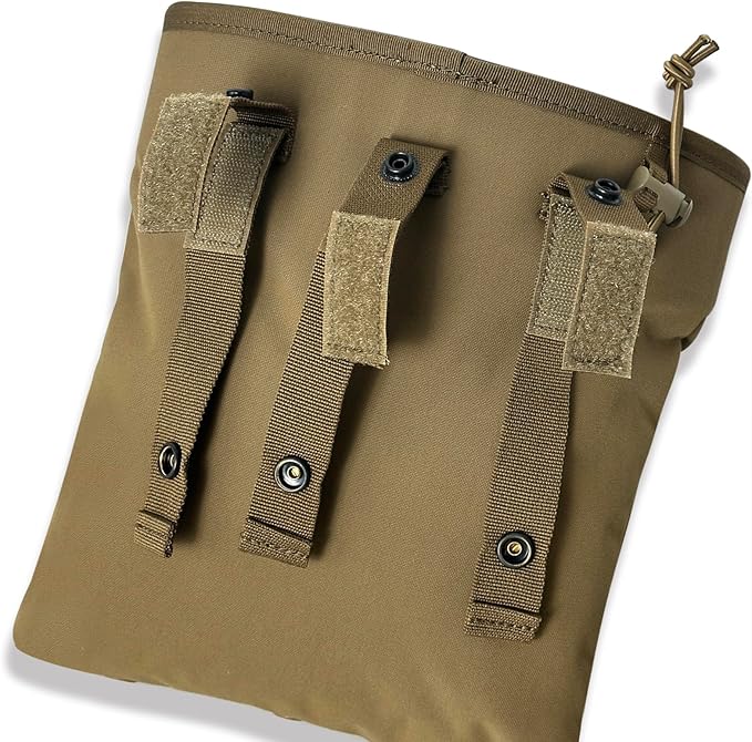 Tactical Bag for Foraging Airsoft Lightweight Molle Roll up Dump Pouch 500D Nylon Collection Pouch Mag Pouch Accessory Bag for Paintball Softair Hiking