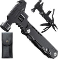 Hammer Multitool Knife 16-in-1 Adjustable Wrench Multipurpose Tool with Multitool PliersScrewdriversBottle OpenerCan Opener Etc For Men Who HuntCampingHikingExploringFishingDIYHome Daily-Use