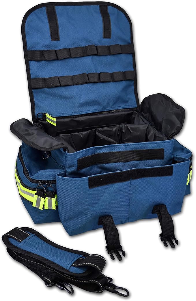 Lightning X Customizable Small Medic First Responder EMT Trauma Bag w/Embroidered Name Patch - BLUE