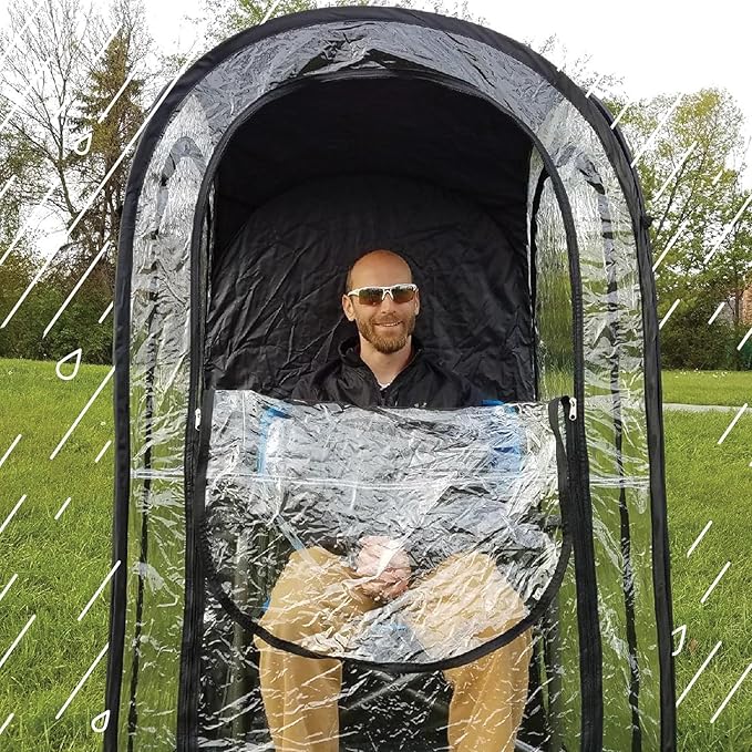 WeatherPod® Pop-Up Sports Tent 1-2 Person – Instant Setup MyPod™ Original Shark Tank All-Weather Pod Shelter for Outdoor Sports Rain Wind &amp Cold