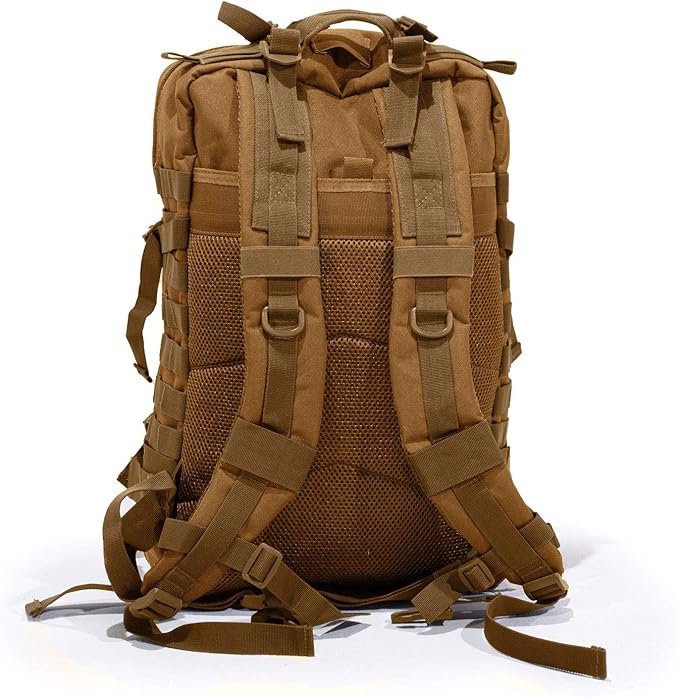 Bug Out Bag Backpack - 50L Tactical Backpack - Great for Survival Essentials (Tan)