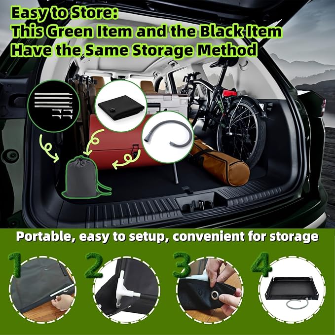 Portable Shower Pan 41 x 41 x 5 Foldable Outdoor Camping Furniture Shower Stall Base with Drain Ideal for RV Shower Tent Awning Enclosure