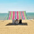 ALAZA Watermelon Stripes Pattern Beach Tent Sun Shelter Portable Canopy Sunshade for Outdoor Camping Picnics Backyard Fun 10x9 ft