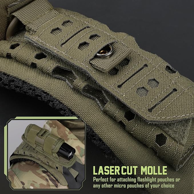 WYNEX 2 Pack Shoulder Strap Pad for Vest Carrier MOLLE Tourniquet Holder Tactical Plate Shoulder Pads Strap Cushion Vest Accessories IFAK TQ Holder Tactical Medical TQ Pouch
