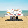ALAZA Transport Cartoon Cars Beach Tent Sun Shelter Portable Canopy Sunshade for Outdoor Camping Picnics Backyard Fun 10x9 ft