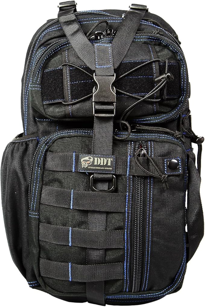 DDT Death Dealer Tactical Assassin Sling Bag Color Blueline
