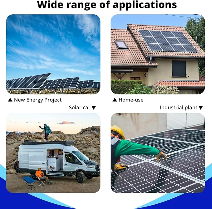 Solar Combiner Box HXH PV Combiner Box 6 String with a 550V 2P 63A DC Circuit Breakers &amp Lightning Arreste for Solar Panels IP 65 Waterproof