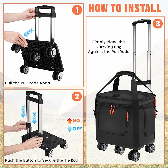 Carrying Case with Wheels Compatible with Jackery Explorer 1000 V2 Portable Power Station Travel Bag Padded for Explorer 1000 V2 with Detachable Trolley Multi-pocket &amp Adjustable Shoulder Strap