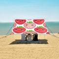 ALAZA Cute Strawberry Fruit Face Beach Tent Sun Shelter Portable Canopy Sunshade for Outdoor Camping Picnics Backyard Fun 10x9 ft