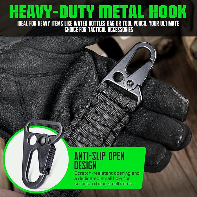 Backpack Straps+Tactical Paracord Handle