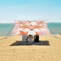 ALAZA Fox Floral Beach Tent Sun Shelter Portable Canopy Sunshade for Outdoor Camping Picnics Backyard Fun 10x9 ft