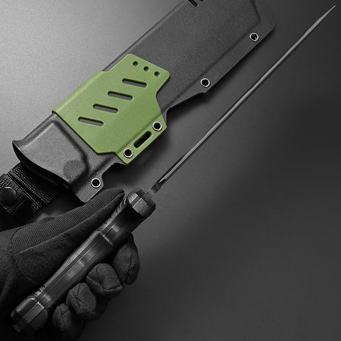 Gtkii GTK10 Fixed Blade Knife DC53 Steel Blade Full Tang Nylon Fiberglass Handle Massive Cool Knifes for Jungle Hunting Camping Bushcraft Adventure
