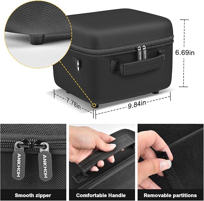 ANKHOH Case for Anker SOLIX C300 Portable Power Station Battery Solar Generator Storage Holder for Charging Cable and Accessories?Box Only (for Anker SOLIX C300)