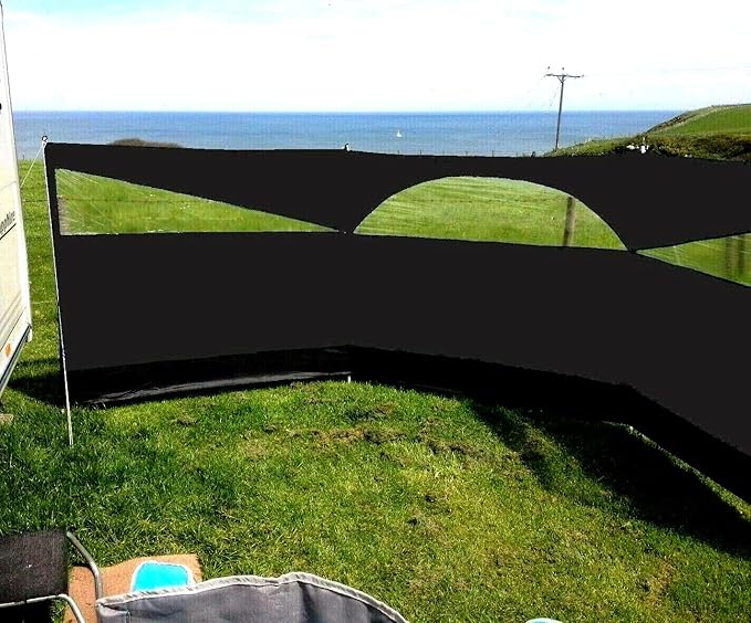 Camping Windbreak Stove Windscreen - Beach Windshield ShelterSunshade ScreenWinter Outdoor Caravan Privacy Shield with Top Windowfor Garden Charcoal Grills BBQ Picnic