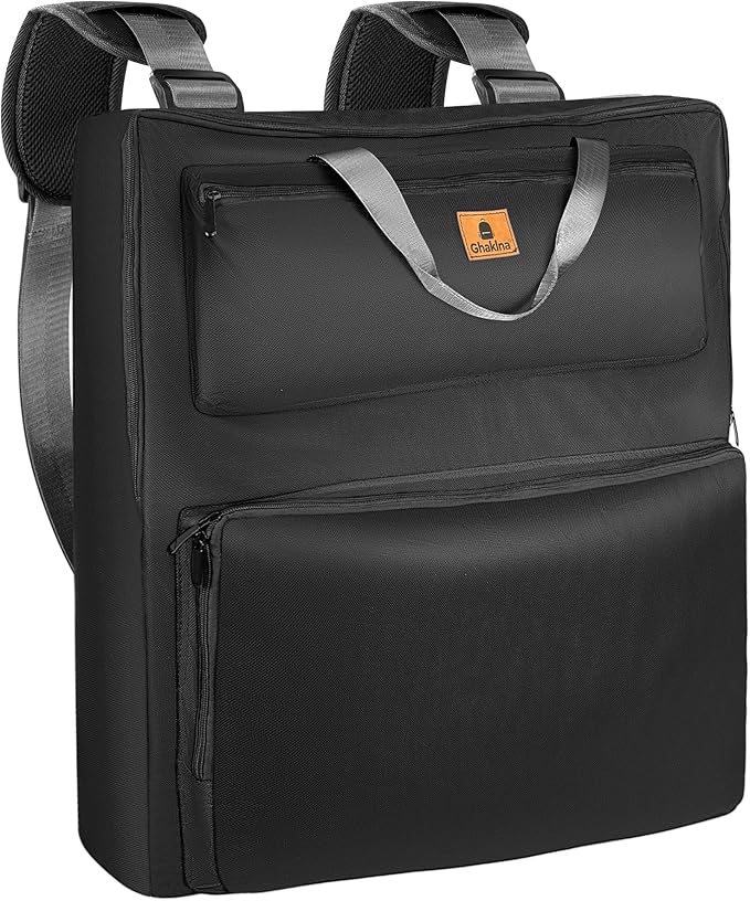 Solar Panel Carrying Case - Waterproof Padded Bag for 100W-220W Foldable Panels Compatible with Jackery/Renogy/ZOUPW Multi-Compartment Organizer with Handle &amp Strap for Camping/RV/Off-Grid