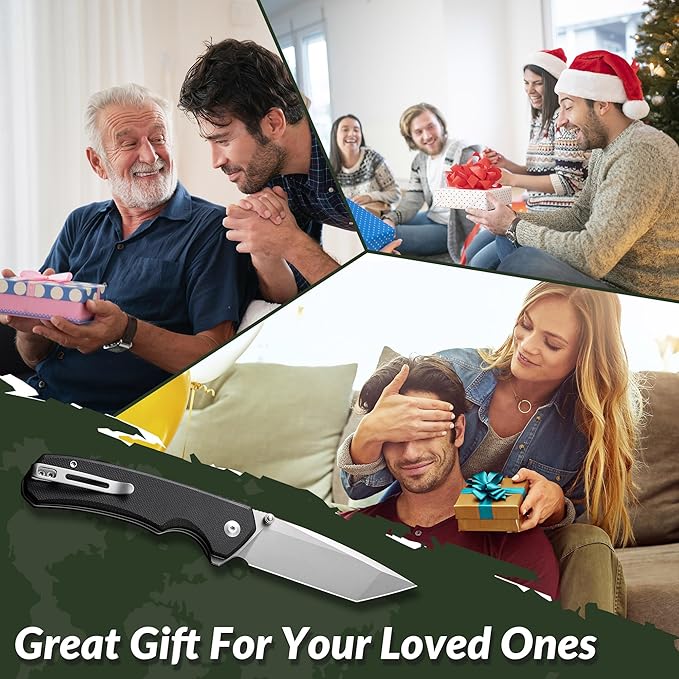 CIVIVI Brazen Folding Knife Button Lock Pocket Knife with 3.46'' Swedish 14C28N Tanto Blade Ultra-Grip G10 Handle Low Profile Clip for EDC C19059C-1 (Black)
