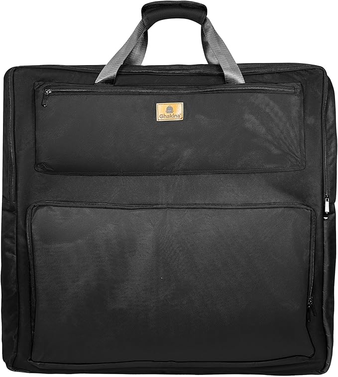 Solar Panel Carrying Case - Waterproof Padded Bag for 100W-220W Foldable Panels Compatible with Jackery/Renogy/ZOUPW Multi-Compartment Organizer with Handle &amp Strap for Camping/RV/Off-Grid