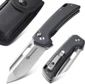 Large Pocket Knife for Men B-26 8.11 Tactical Folding Knife with 14C28N Blade G10 Handle Upgraded Reinforced Lock Includes Pocket Clip and Nylon Sheath for Camping Survival