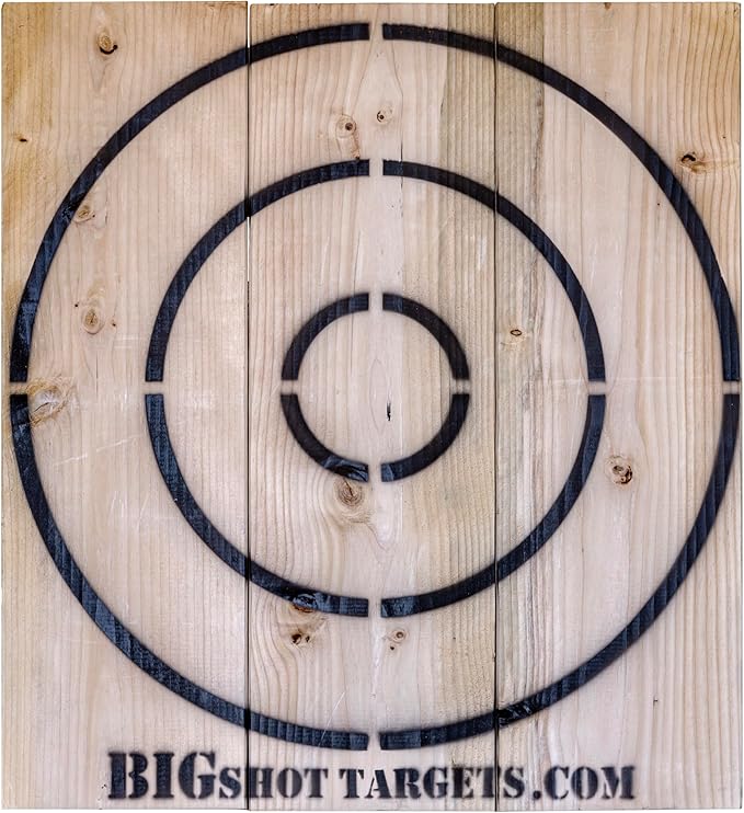 Wooden Axe Throwing Target with Bottle Opener for Knives Stars and Light Duty Axes