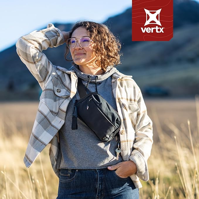 Vertx Everyday Tactical Fanny Pack 2.0-100% Nylon Fanny Pack for Men and Women with CCW-Ready Design and Rapid Access Tab - It's Black - 2L
