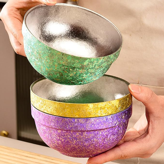 Titanium Camping Bowl Double Wall Insulated Bowl Stackable Lightweight Backpacking Dinnerware Durable Soup Cereal Rice Bowl for Home &amp Outdoor Use No Coating RT085T (Pink)