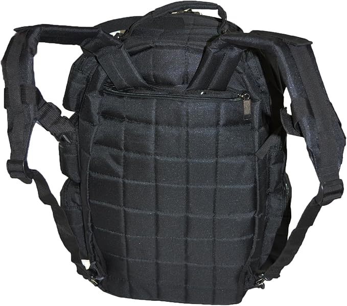 Explorer Tactical Heavy Duty Range Backpack With Adjustable Compartments R4 Black