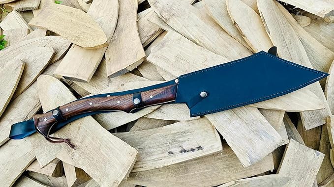 12 Inch Custom Axe Knife Viking Seax Axe Machete Knife Tactical Tomahawk Survival Heavy Duty Machete Camping Outdoors Survival
