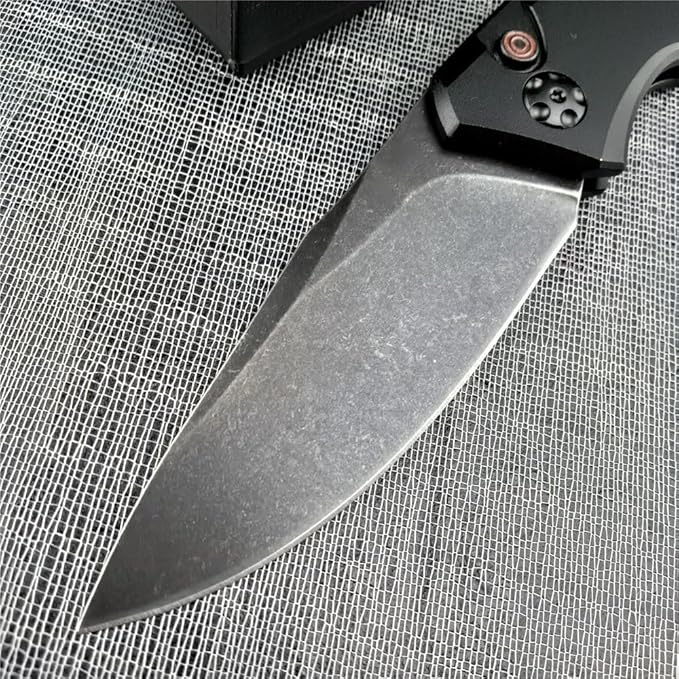 3.3'' 9Cr13MoV Steel Blade T6 Aviation Aluminum Handles Button Opening Speed Safe Assisted Outdoor Survival Knife EDC Hunting Tool Folding Pocket Knife with Clip
