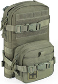 Tactical Small MOLLE Hydration Pack Outdoor Water Bladder Carrier Pack for Vest Backpack(Range Green)