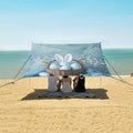 ALAZA Eggs in A Basket with A Beautiful Bunny Ears Beach Tent Sun Shelter Portable Canopy Sunshade for Outdoor Camping Picnics Backyard Fun 10x9 ft