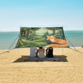 ALAZA Fox Spring Forest Beach Tent Sun Shelter Portable Canopy Sunshade for Outdoor Camping Picnics Backyard Fun 10x9 ft