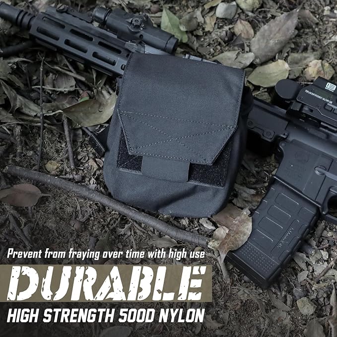 WYNEX Tactical Molle GP Pouch Utility EDC Pouch with Two Mag Insert Small Tool Pouches Organizer Compact Multi-Purpose Waist Bag for Belt Vest