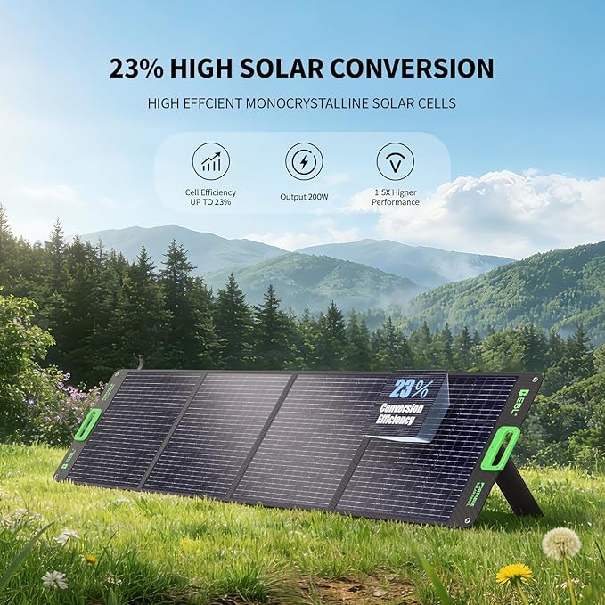 EBL 2400W Portable Power Station with 2x200W Solar Panels (Ship Separately) 1843Wh Home Backup BatteryLiFePO4Solar GeneratorPure Sine Wave For Outdoor Camping RV Travel Off-grid Home Emergency