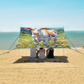 ALAZA Cow Green Meadow Summer Beach Tent Sun Shelter Portable Canopy Sunshade for Outdoor Camping Picnics Backyard Fun 10x9 ft