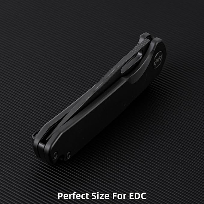 Pocket Knife 3.3 Folding Knife Premium 14C28N Blade with Aluminum Handle Pocket Clip EDC Knife for Camping Hunting Hiking Survival and Outdoor Activities