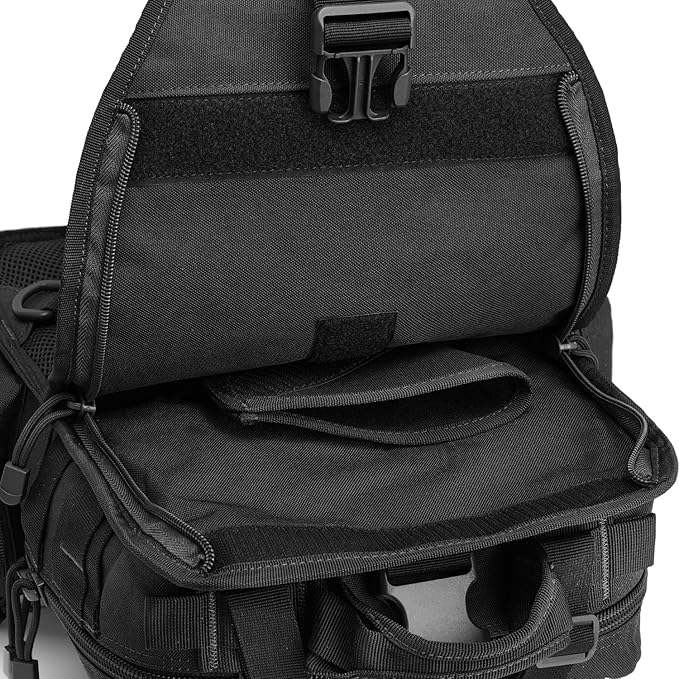G4Free Large Tactical EDC Sling Bag Backpack Military Molle Bag Single Strap Shoulder Backpack for Men | EDC Adjustable Holder