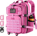 Hannibal Tactical 30L MOLLE Assault Pack Tactical Backpack Military Army Camping Rucksack with Bottle Holder 3-Day Pack Pink