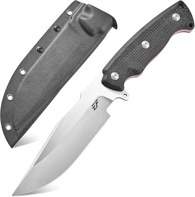 Eafengrow EF164 Fixed Blade Knife DC53 Steel Blade Micarta Handle Full Tang EDC Tool Fix Knifes for Outdoor Camping Hunting Survival