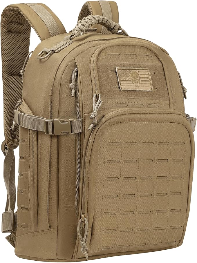TRAILKICKER Military Tactical Backpack 40L for Men Hiking Molle EDC Daypack Work Backpack with Water Bladder Compartment