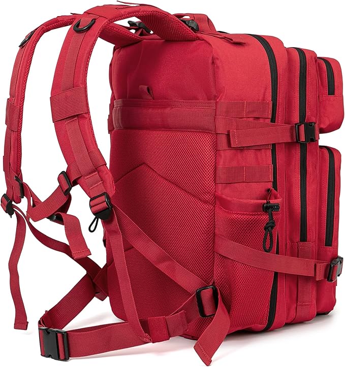 QT&ampQY 25L/45L Military Tactical Backpack For Men Molle Daypack 3 Day Bug Out Bag Hiking Rucksack With Bottle Holder