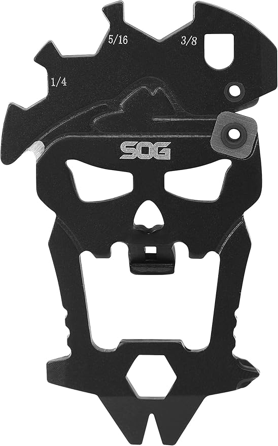 SOG PowerAccess Deluxe 21-in-1 Heavy Duty Stainless Steel Multi-Tool Bundle with MacV 12-in-1 Keychain Multi-Tool