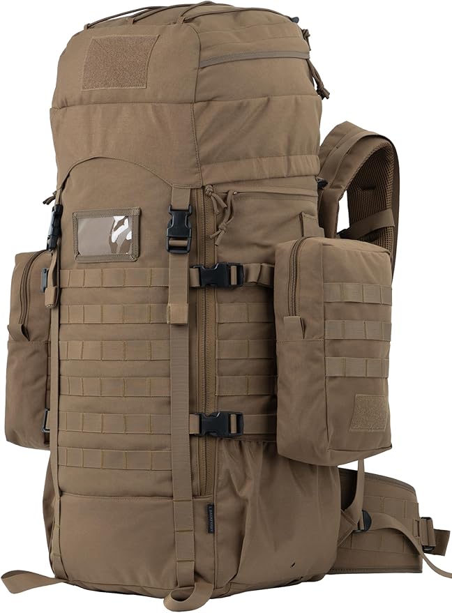 75L Tactical Backpack with Internal Frame MOLLE and Hydration System