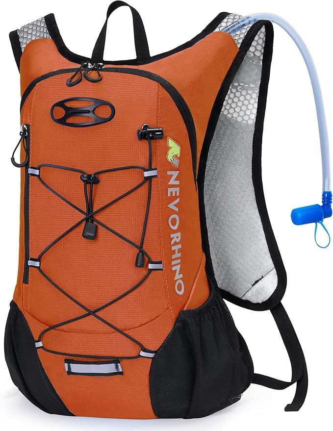 Lightweight Hydration Backpack Running Backpack with 2L Water Bladder Hydro Water Daypack for Cycling Hiking Rave for Men Women