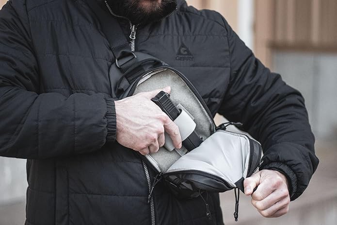 Elite Survival Sentinel Tactical Sling Pack Cross-Body Concealed Carry Bag Black