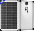 Voltset 100W 12V Solar Panel High Efficiency 9BB Cell Monocrystalline Solar Panels IP67 Waterproof Suitable for RV Marine Rooftop Home Yacht Off-Grid Applications (100W Single Panel)