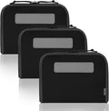 ACETAC [3-Pack Tactical Handgun Case Pistol Storage with Reflective Patch Universal CCW Holster Wrap Hook and Loop Mag Panel (Black)