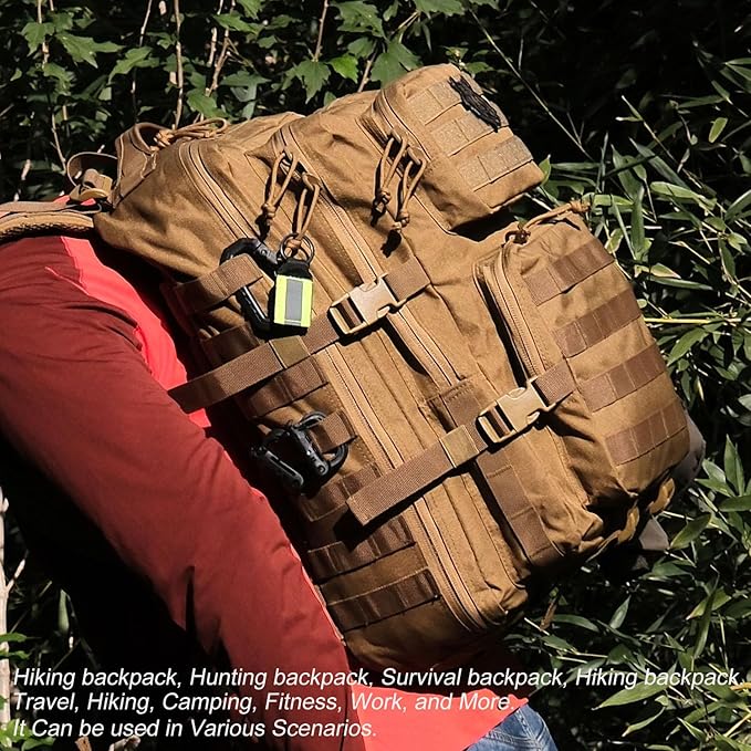 45L Tactical Backpack for Men Women Military Assault Pack with MOLLE Large 3 Day Bug Out Bag for Hiking Camping