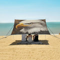 ALAZA Eagles Head Oil Painting Beach Tent Sun Shelter Portable Canopy Sunshade for Outdoor Camping Picnics Backyard Fun 10x9 ft