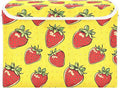 Cartoon Strawberry Storage Cube Bins Basket with Lid Collapsible Flip-top Fabric with Handle for Home Bedroom Closet Office 16.5×12.6×11.8 in
