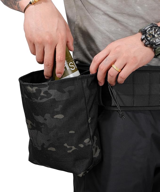 EXCELLENT ELITE SPANKER Tactical Folding Dump Pouch Utility Tool Bag Military Molle Drawstring Ammo Magazine Pouch